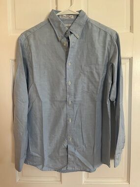 Classic Light Blue Button-Down Boys Shirt